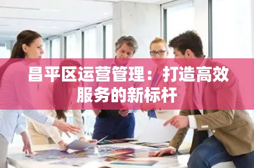 昌平区运营管理：打造高效服务的新标杆