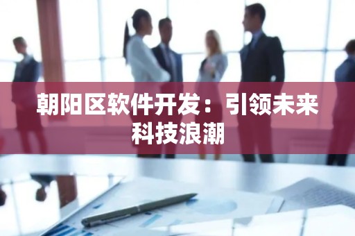 朝阳区软件开发：引领未来科技浪潮