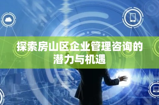 探索房山区企业管理咨询的潜力与机遇