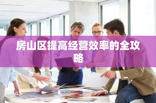房山区提高经营效率的全攻略