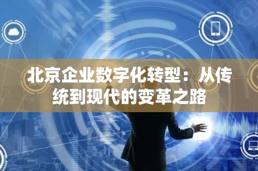 北京企业数字化转型：从传统到现代的变革之路