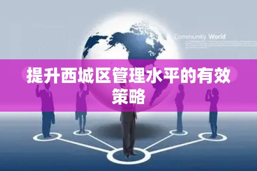 提升西城区管理水平的有效策略