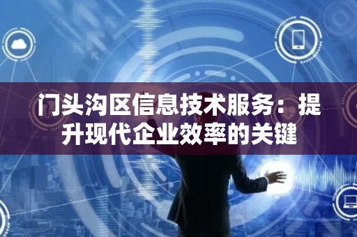 门头沟区信息技术服务：提升现代企业效率的关键