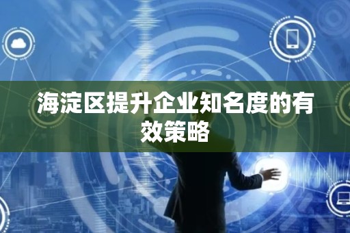 海淀区提升企业知名度的有效策略