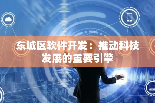 东城区软件开发：推动科技发展的重要引擎
