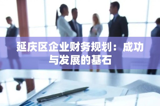 延庆区企业财务规划：成功与发展的基石