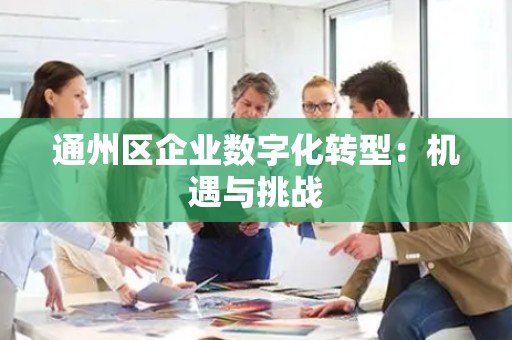 通州区企业数字化转型：机遇与挑战