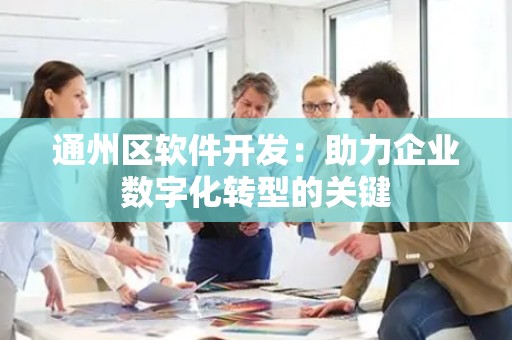 通州区软件开发：助力企业数字化转型的关键