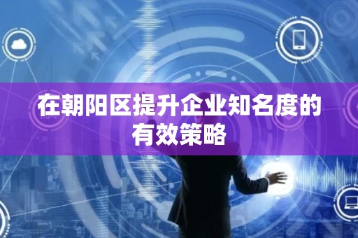 在朝阳区提升企业知名度的有效策略