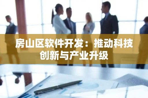 房山区软件开发：推动科技创新与产业升级