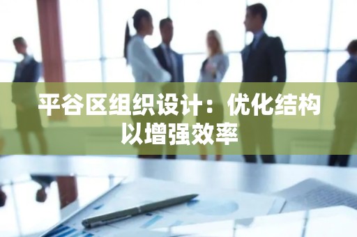 平谷区组织设计：优化结构以增强效率
